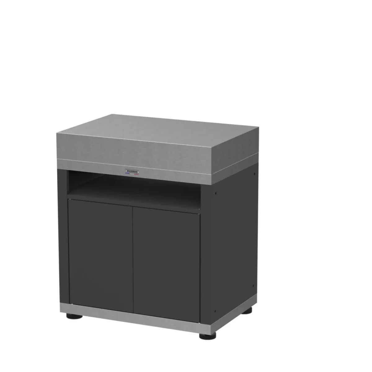 Meuble bas acier 80x55x92 cm Sans dosseret Sans étagère Duo - LE MARQUIER