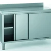 TOURNUS Meuble bas inox 120x60x90 cm Avec dosseret Avec étagère Best