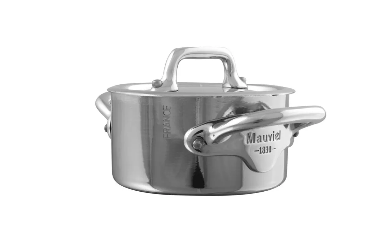MAUVIEL Mini cocotte avec couvercle inox Sans revêtement Avec couvercle Ø 9 cm 4,5 cm 0,3 L M'minis Sale