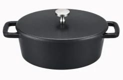 Mini cocotte fonte d'acier Sans revêtement Avec couvercle 12x9,5 cm 30 cl Cooko - Aucune Online