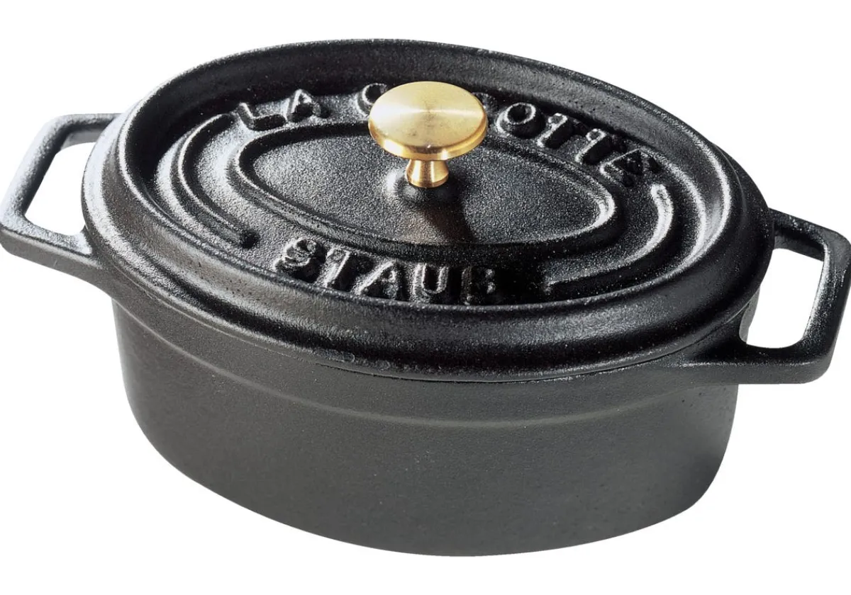 STAUB Mini cocotte fonte d'acier Sans revêtement Avec couvercle 11x7x4,8 cm 0,25 L Outlet