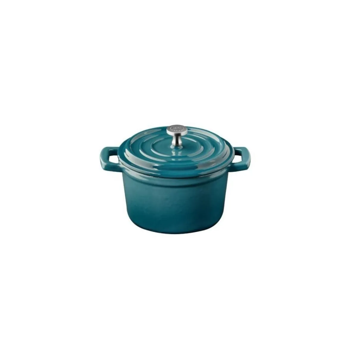 Mini cocotte fonte émaillée inox Sans revêtement Avec couvercle 11x11 cm 35 cl 5 Stars - APS Hot