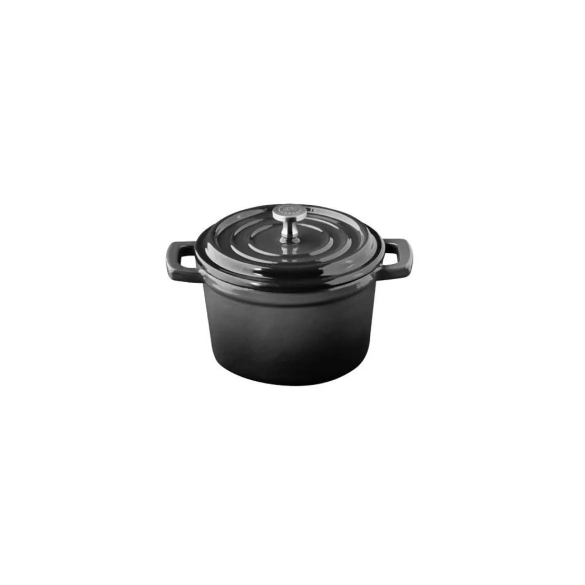 APS Mini cocotte fonte émaillée inox Sans revêtement Avec couvercle 11x11 cm 35 cl 5 Stars
