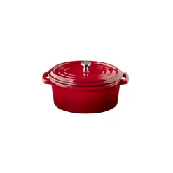 Mini cocotte fonte émaillée inox Sans revêtement Avec couvercle 17,5x11 cm 45 cl 5 Stars - APS
