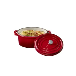 Mini cocotte fonte émaillée inox Sans revêtement Avec couvercle 17,5x11 cm 45 cl 5 Stars - APS