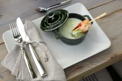 STAUB Mini cocotte ronde fonte d'acier Sans revêtement Avec couvercle Ø 10 cm 7 cm 0,25 L Outlet