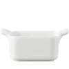 Mini plat carré blanc porcelaine culinaire 7x7 cm Belle Cuisine - REVOL