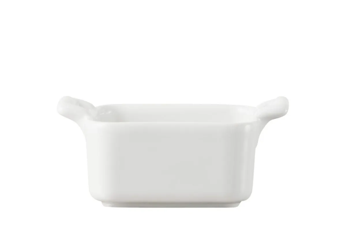 Mini plat carré blanc porcelaine culinaire 7x7 cm Belle Cuisine - REVOL