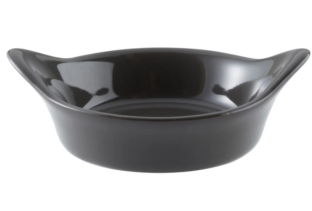 PRO.MUNDI Mini plat à oreilles rond gris grès émaillé Ø 6,5 cm Best