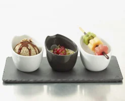 REVOL Mini pot ovale blanc porcelaine culinaire 7 cm Impulse Online