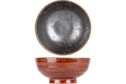 PROOF Mini pot rond brun porcelaine Ø 8 cm Elements Maroon Clearance
