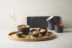 Mise en bouche rond blanc porcelaine culinaire Ø 7,5 cm Solid - REVOL Hot