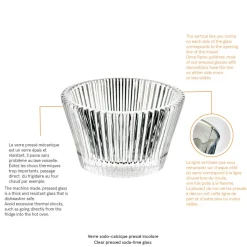 Mise en bouche transparent verre pressé Ø 65 mm Sweet - LA ROCHERE New