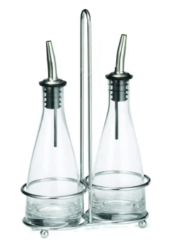 Ménagère huile/vinaigre transparent 14,6x7,3x24,1 cm Siena - TABLECRAFT Discount