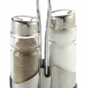 ESSENTIALS COLLECTION Ménagère sel/poivre rond transparent 8x4x13 cm Eco