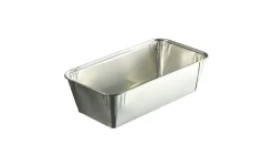 Moule à cake rectangulaire gris aluminium 24,7x13,3x6,8 cm 164 cl (50 pièces) - Aucune Clearance
