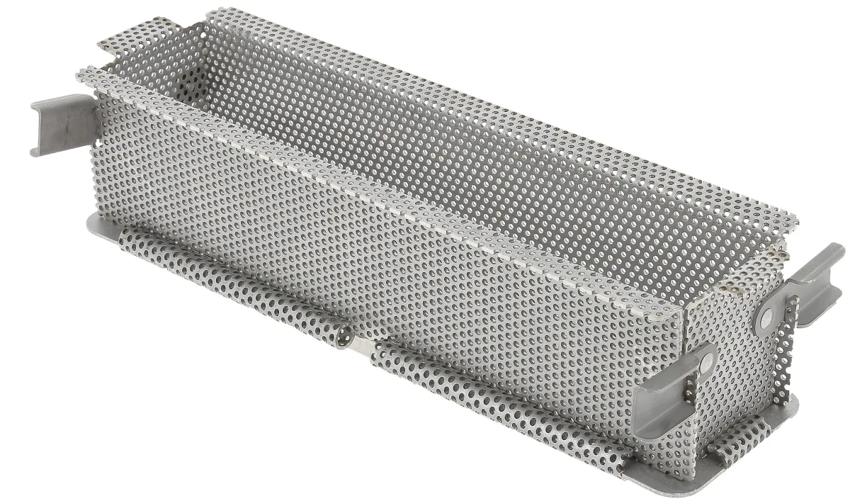 Moule pliant perforé inox Sans revêtement 48x9x8,5 cm Geo Forme - DE BUYER Best