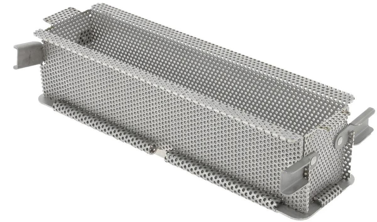 Moule pliant perforé inox Sans revêtement 48x9x8,5 cm Geo Forme - DE BUYER Best