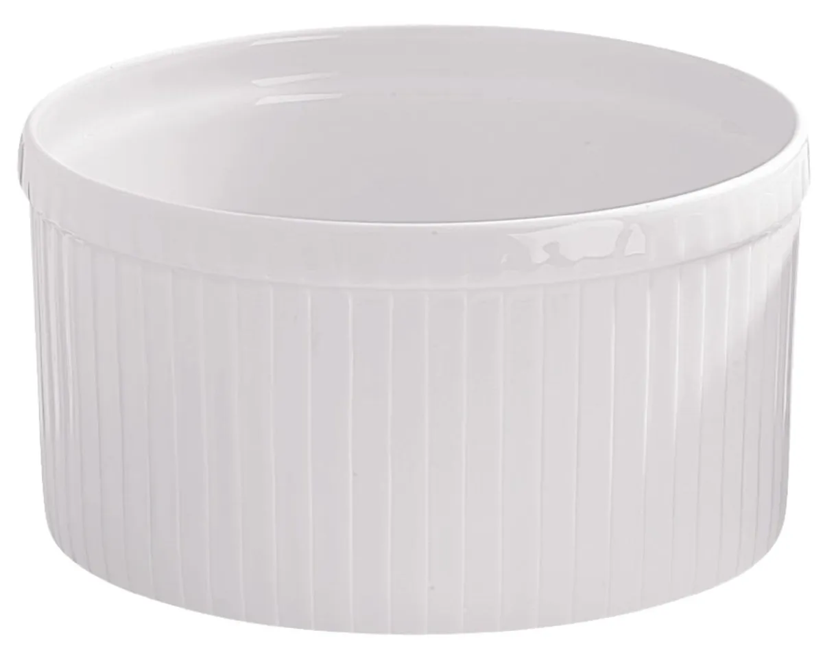 Moule à soufflé rond blanc porcelaine culinaire Ø 18,5 cm - PILLIVUYT Clearance