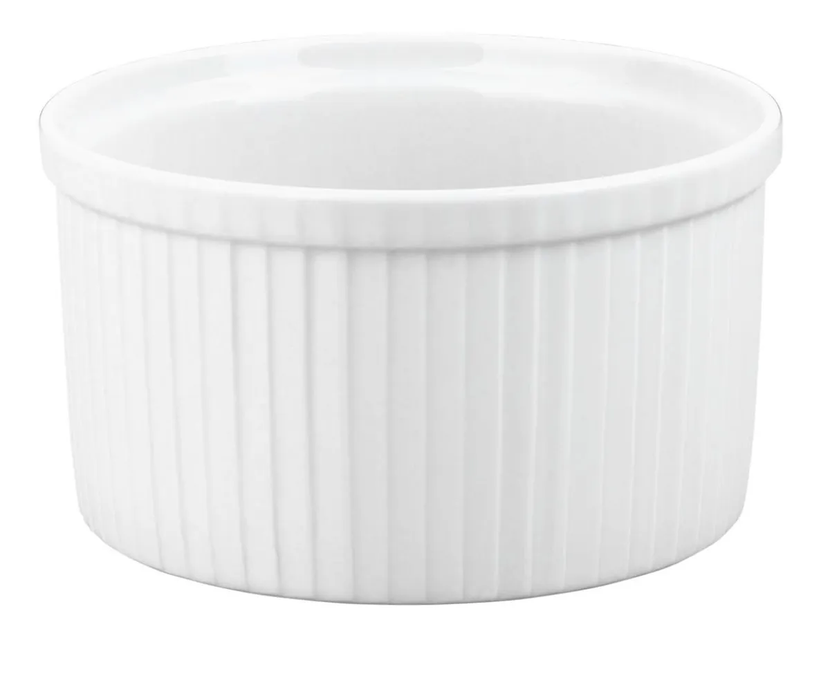 PILLIVUYT Moule à soufflé rond blanc porcelaine culinaire Ø 20,5 cm Best