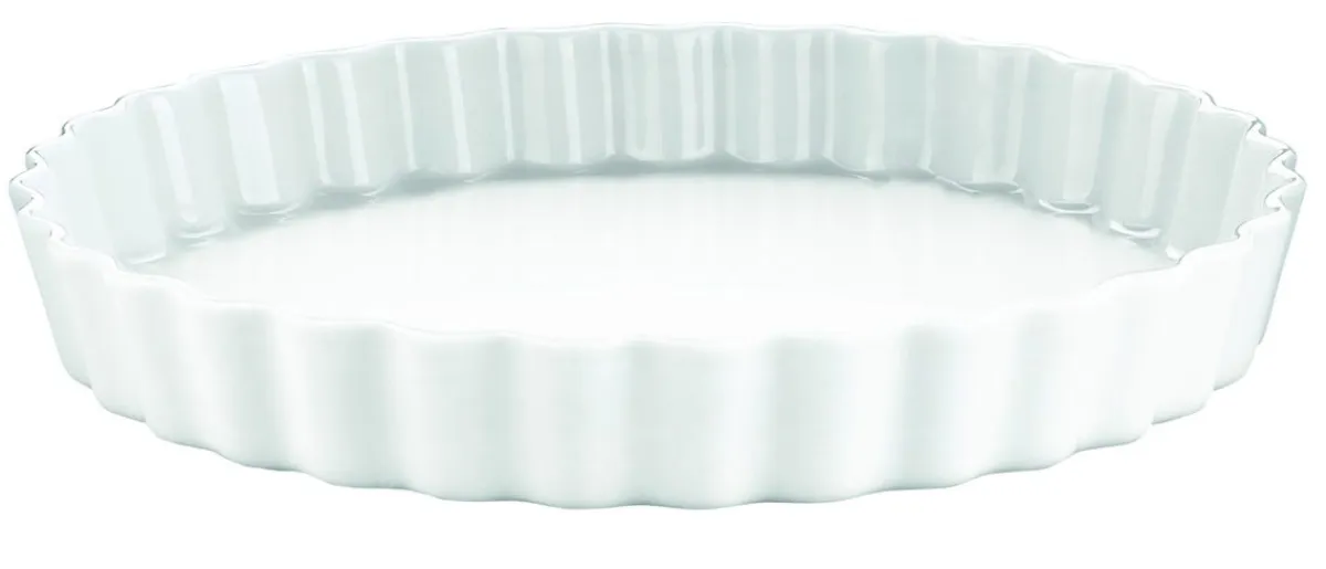 PILLIVUYT Moule à tarte rond blanc porcelaine culinaire Ø 31 cm Patisserie Sale