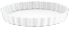 PILLIVUYT Moule à tarte rond blanc porcelaine culinaire Ø 24,5 cm Patisserie Clearance