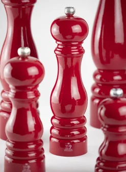 PEUGEOT SAVEURS Moulin à poivre droit Rouge passion Ø 5,9 cm 12 cm Paris