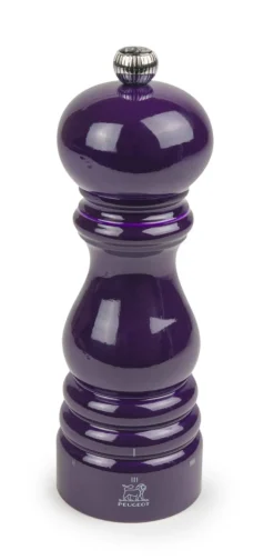 Moulin à poivre rond aubergine Ø 5 cm 18x5,9x5,9 cm Paris Rama - PEUGEOT SAVEURS