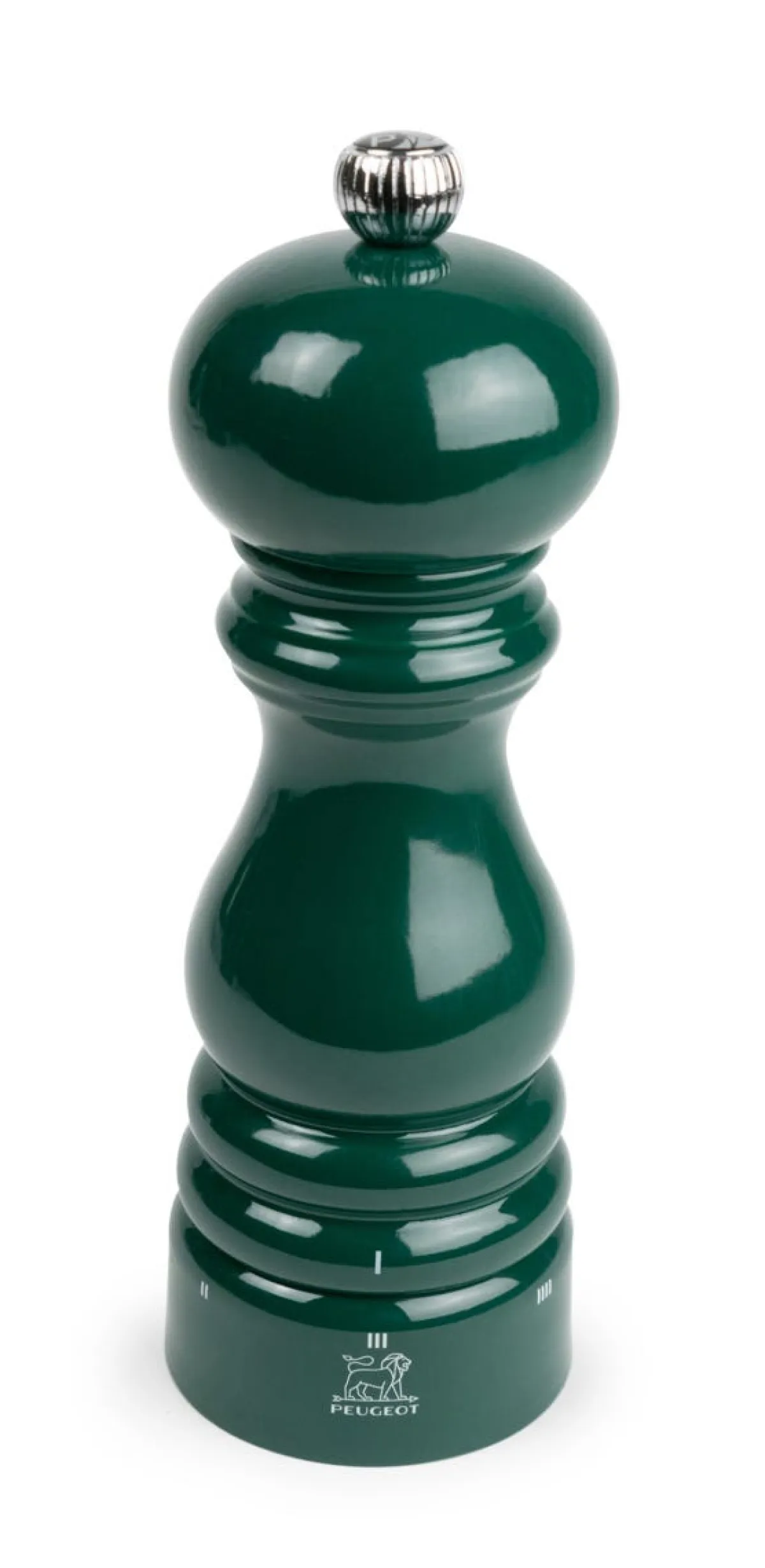 PEUGEOT SAVEURS Moulin à poivre rond vert forêt Ø 5 cm 18x5,9x5,9 cm Paris Rama New