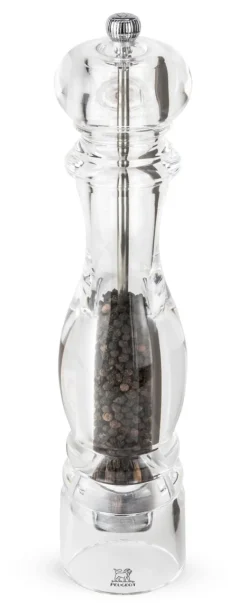 Moulin à poivre transparent Ø 6,7 cm 30 cm Nancy - PEUGEOT SAVEURS Hot