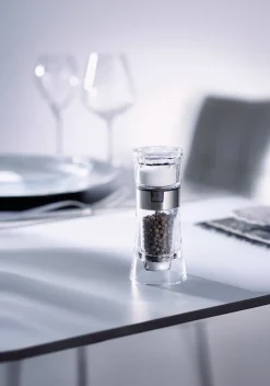 PEUGEOT SAVEURS Moulin à poivre transparent Ø 5,8 cm 14 cm Oslo Hot