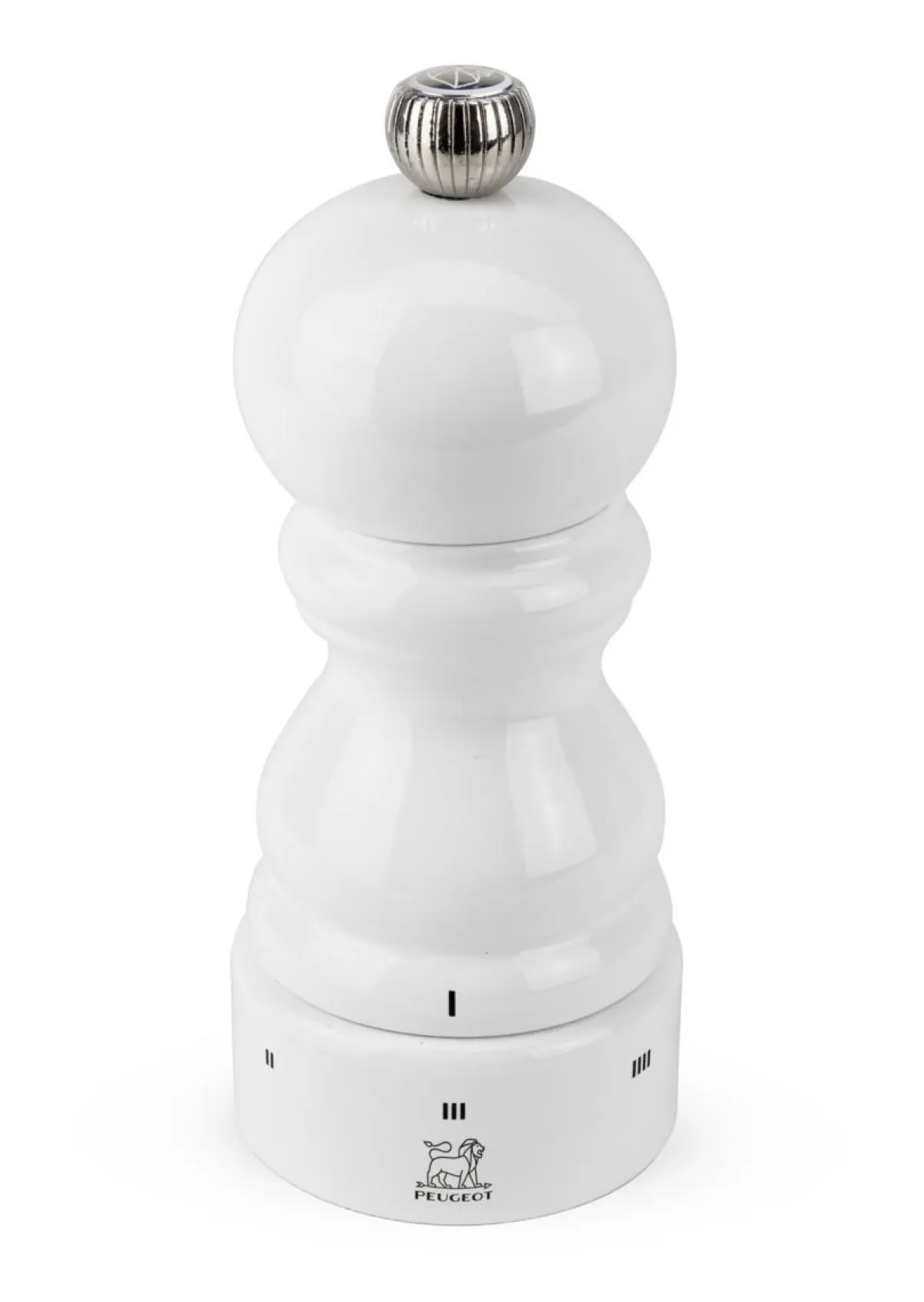 Moulin à sel humide droit blanc 12 cm Paris - PEUGEOT SAVEURS
