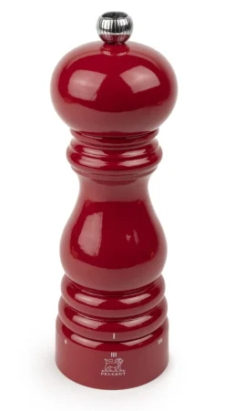PEUGEOT SAVEURS Moulin à sel humide rouge Ø 5,9 cm 18 cm Paris New