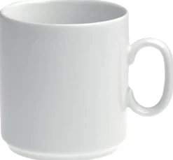 REVOL Mug conique blanc porcelaine culinaire 35 cl Ø 8 cm Les Essentiels Sale