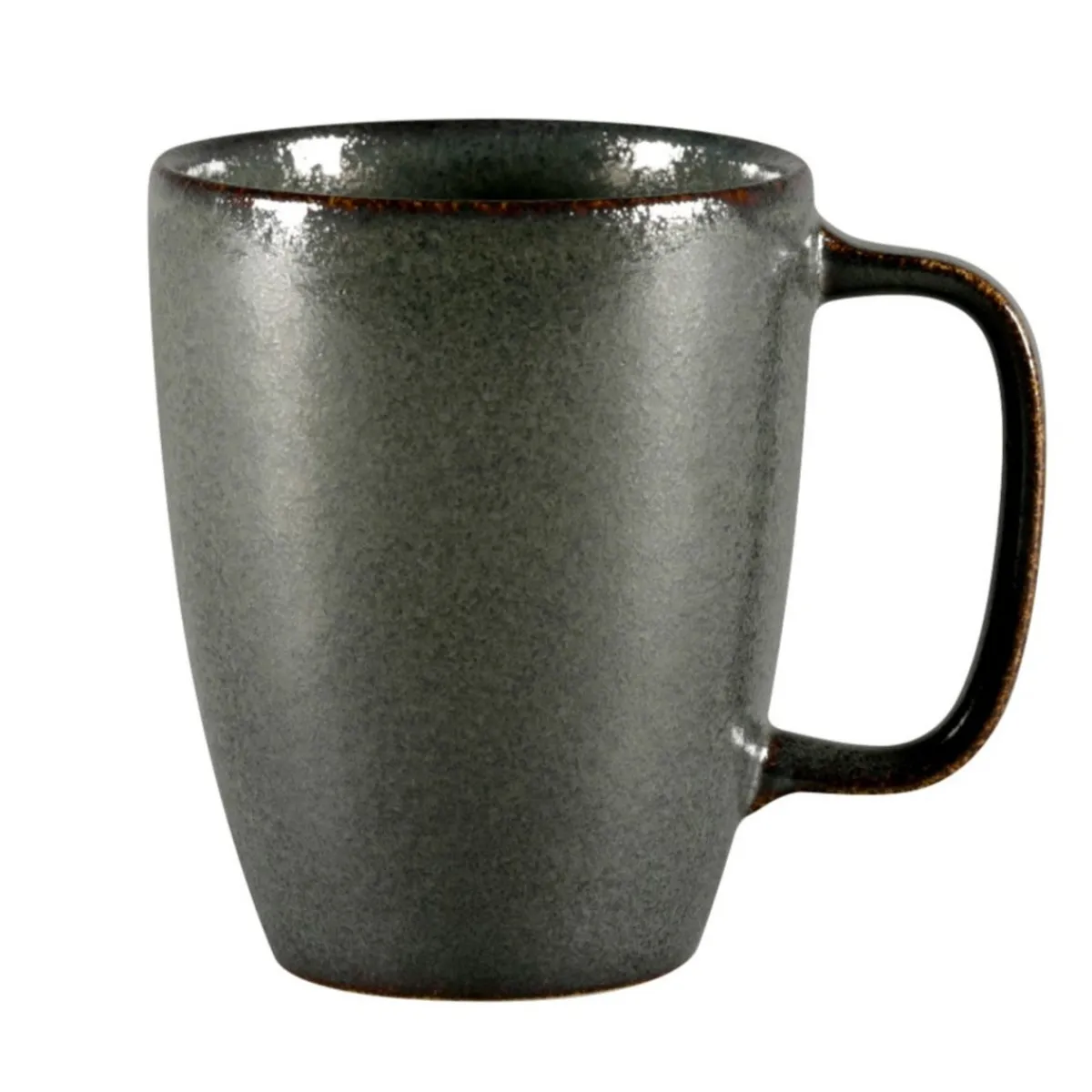 Mug noir porcelaine vitrifiée 30 cl Ø 8 cm stone Ease - RAK Online