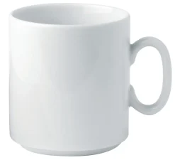 PRO.MUNDI Mug rond blanc porcelaine 30 cl Ø 8 cm K Discount