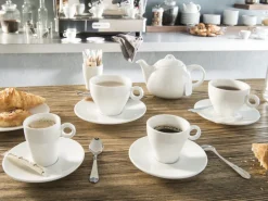 Mug rond blanc porcelaine 27 cl Ø 8 cm Slim O - PRO.MUNDI Hot