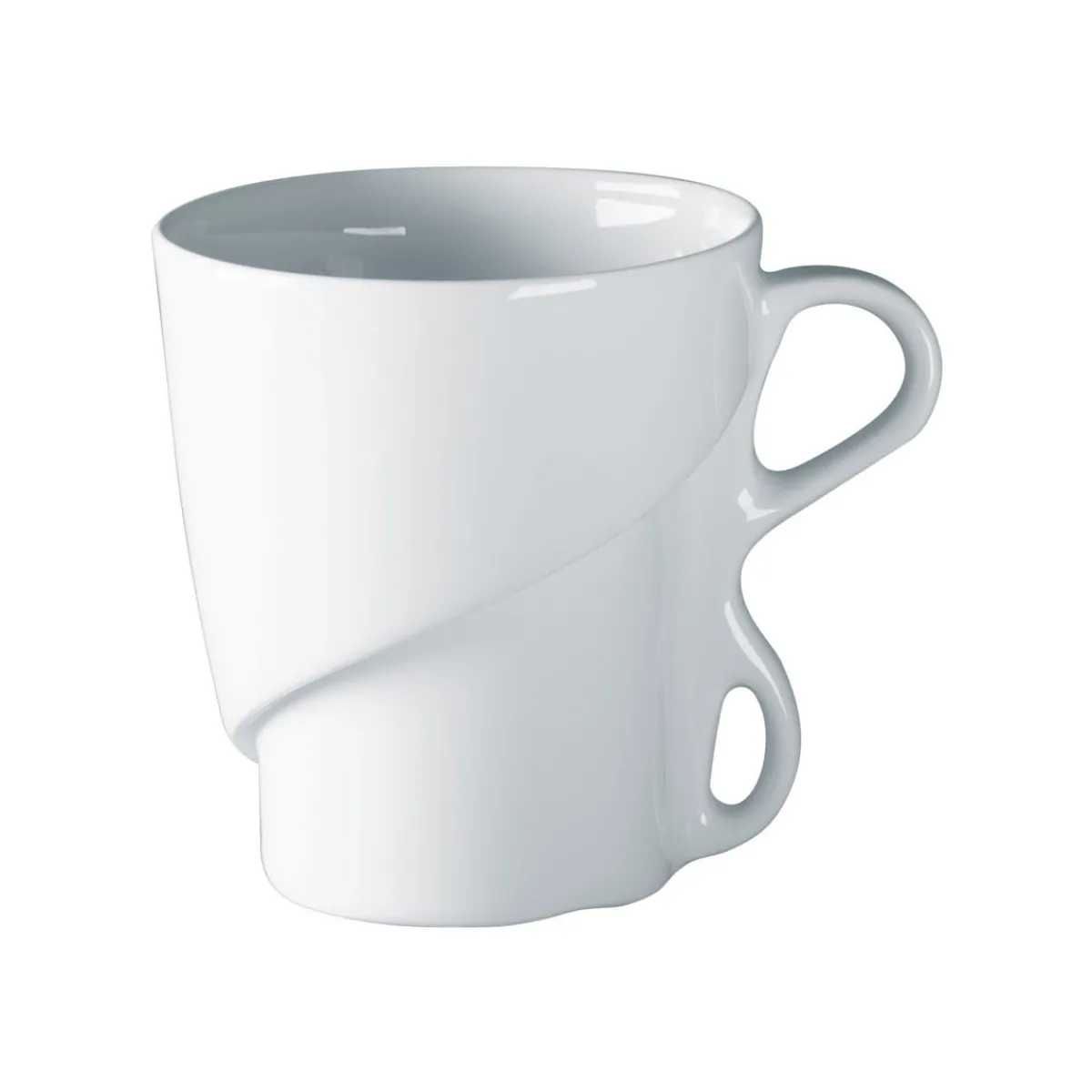 Mug rond blanc porcelaine vitrifiée 32 cl Ø 9 cm Delissea - RAK New