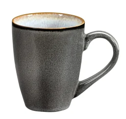 Mug rond bleu grès émaillé 30 cl Ø 9 cm Shadow - MEDARD DE NOBLAT Sale