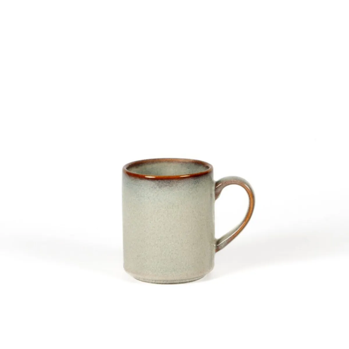 PRO.MUNDI Mug rond gris bleu porcelaine 34 cl Ø 11 cm Serena New