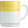ARCOROC Mug rond jaune verre opal 25 cl Ø 7,2 cm Brush Clearance