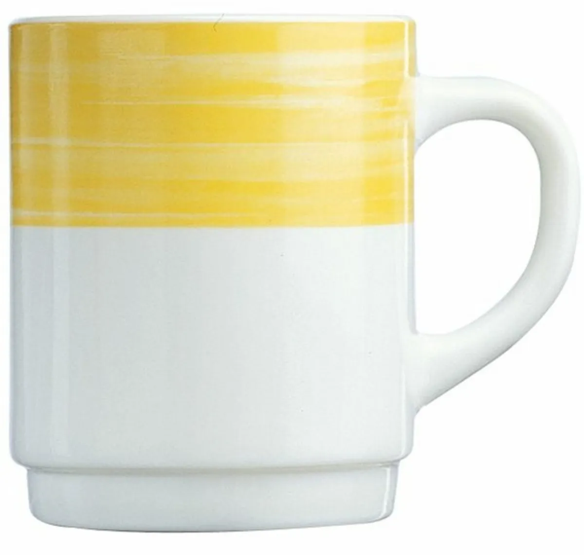 ARCOROC Mug rond jaune verre opal 25 cl Ø 7,2 cm Brush Clearance
