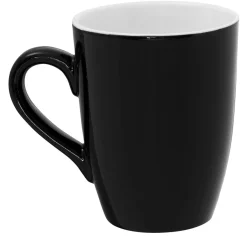 PRO.MUNDI Mug rond noir porcelaine 32 cl Ø 8,3 cm Emotions Discount