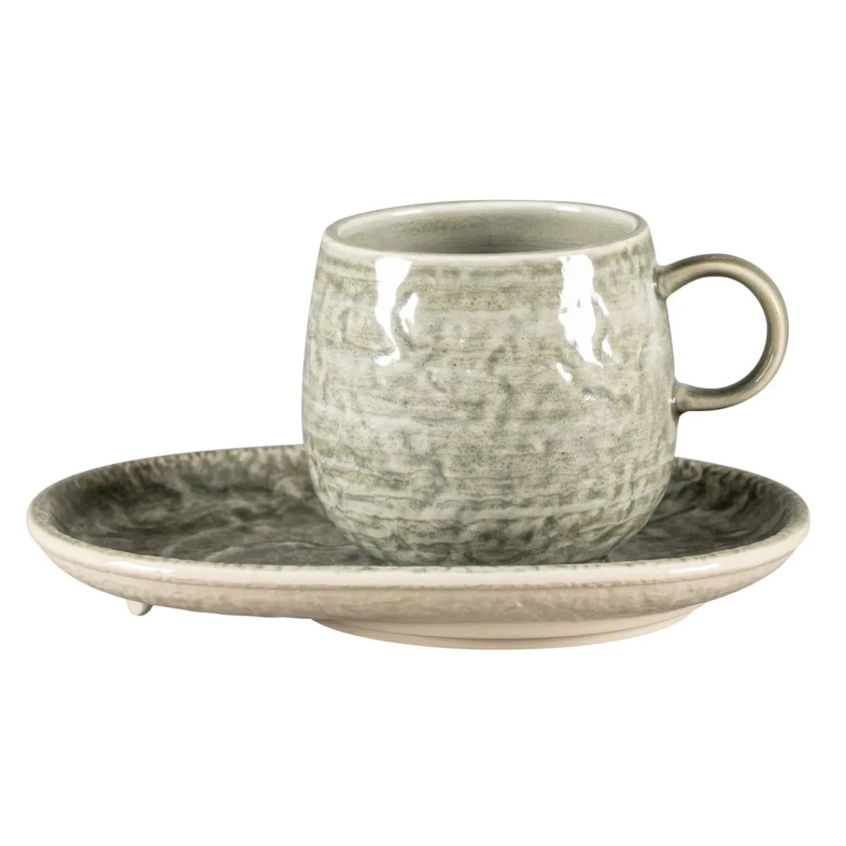 Mug rond Sage porcelaine vitrifiée 33 cl Ø 9 cm Krush - RAK Discount