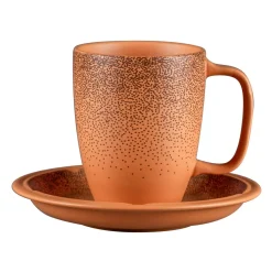 Mug rond Tero Décor Denia porcelaine 30 cl Ø 8 cm Earth - RAK New