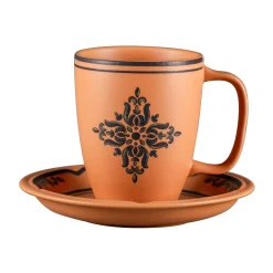 Mug rond Tero Décor Ostia porcelaine 30 cl Ø 8 cm Earth - RAK Hot