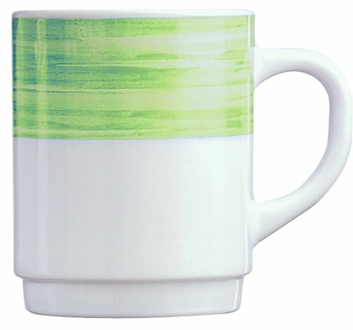 Mug rond vert verre opal 25 cl Ø 7,2 cm Brush - ARCOROC Discount
