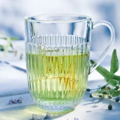 LA ROCHERE Mug transparent verre pressé 36 cl Ø 8,5 cm Ouessant Outlet