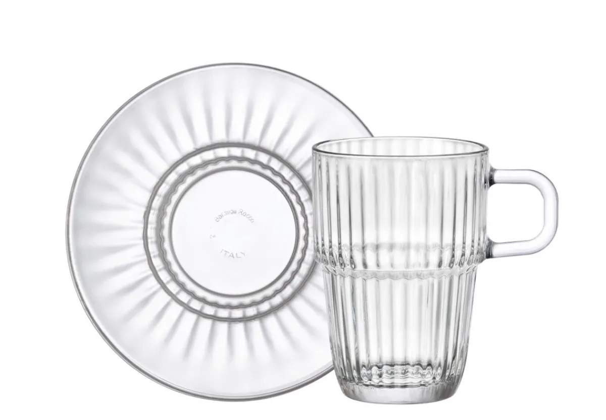 Mug transparent verre trempé 31,5 cl Ø 7,9 cm - BORMIOLI ROCCO Discount