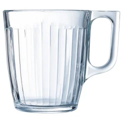 LUMINARC Mug transparent verre trempé 25 cl Ø 10,4 cm Grand Central Discount